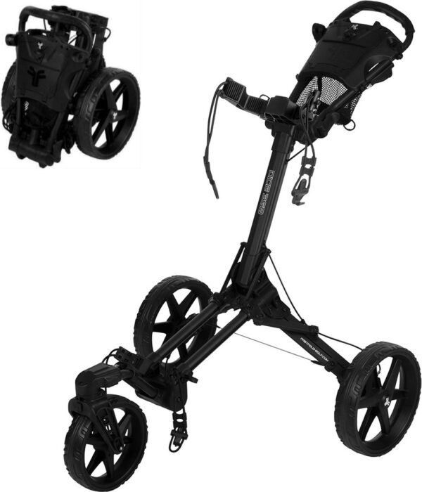 FastFold Dice Golftrolley - Zwart - Modeljaar 2025